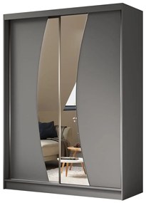 Szafa przesuwna - Foks 160 cm, grafit