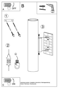 Kremowy kinkiet Castro – Nice Lamps