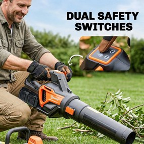 Outsunny laubgebläse kleiner outdoor sauger klein garten staubsauger akku-laubsauger elektrisch bläser akkulaubbläser laubpüster gartenföhn laubföhn akkubläser püsterich | Aosom PL