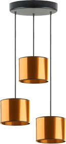 Miedziana lampa wisząca w stylu glamour - 3X EX453 H4-G48