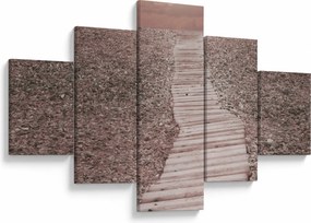 Obraz - Plaża żwirowa (125x70 cm)