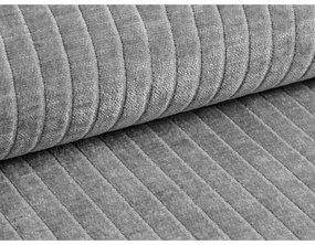 Jasnoszara sztruksowa sofa 264 cm Bergano – Cosmopolitan Design
