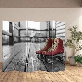 Parawan - Stare czerwone wrotki (210x170 cm)