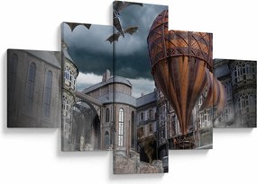Obraz - Surrealistyczny krajobraz (125x70 cm)