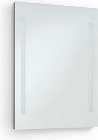 Kinkiet ?azienkowy AFRODITA, nowoczesny i uniwersalny styl - d?. 60 cm - 2x 10W LED SMD - 600 lm i 4K - 180° stopni - IP44 - aluminium i szk?o - chrom