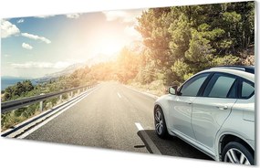 Panel szklany do Kuchni Samochód na Górskiej Drodze