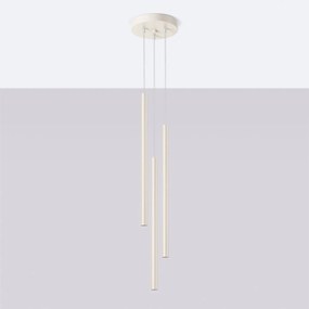 Lampa wisząca PASTELO 3P beżowa SOLLUX  LIGHTING