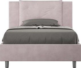 Łóżko bez stelaża tapicerowane 120x190 microfibra kolor lawendy Appia