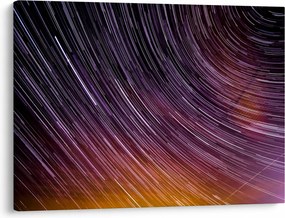 Obraz rozmytych gwiazd na niebie (70x50 cm)