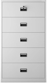 Szafa kartotekowa metalowa szara: SARA XL V5, 900 x 1620 x 600 mm