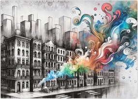 Obraz - Przemysłowe życie (70x50 cm)