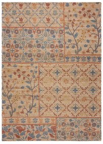 Dywan z mieszanki juty tkany ręcznie w naturalnym kolorze 80x150 cm Taylor Patchwork – Flair Rugs