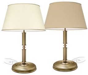 Klasyczna lampa stołowa w patynie L-B2-P