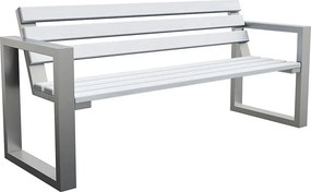 Metalowa ławka z drewnianym siedziskiem 180cm Ilbro 4X G6-M25