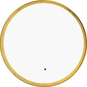 Lustra łazienkowe czarne ze złotem, w tym LED i ściemniacz dotykowy - Pim