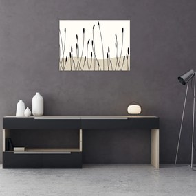 Obraz na szkle - Łąka graficzna N⁰3 (70x50 cm)