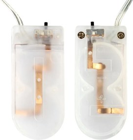 Zestaw 10 przewodów świetlnych, 25 diod LED, kolorowych, bat