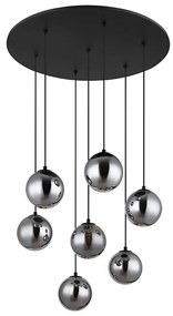 Globo 56133-7H - LED Żyrandol na lince RIHA 7xG9/3,5W/230V dym/czarny