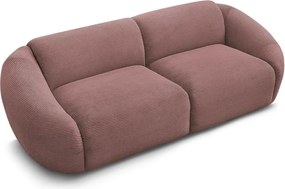 Różowa sztruksowa sofa 250 cm Tina – Bobochic Paris