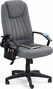 Szare obrotowe krzesło biurowe do komputera W0-H36