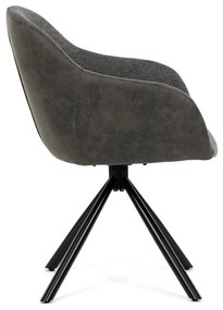 Zestaw krzeseł obiadowych z mechanizmem powrotnymDCH-Y1143 GREY2, 2 szt.