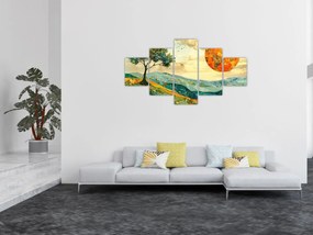 Obraz - Ilustracja krajobrazu (125x70 cm)