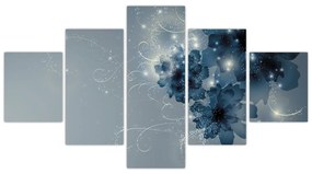 Obraz - Delikatne kwiaty (125x70 cm)