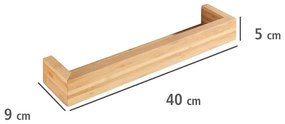 Półka łazienkowa BAMBUSA, bambusowa, 40 x 9 x 5 cm, WENKO
