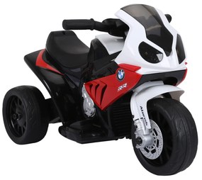 HOMCOM motorek elektryczny BMW 3 koła czerwony z akumulatorem dla maluchów 18-36 miesięcy zabawka | Aosom PL