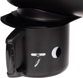 Grill węglowy ogrodowy z pokrywą i termometrem SK27A na kółkach