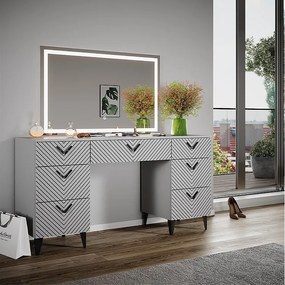 Stół toaletowy szary 150x45x78.1 anett