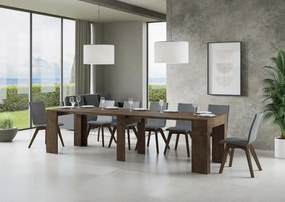 Konsola rozkładana 90x49/307 cm Extra Orzech wewnętrzne przedłużenia