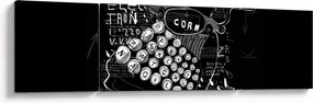 Obraz - Rysunek w stylu Banksy (170x50 cm)