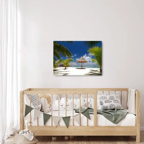Obraz - Plaża z białym piaskiem (70x50 cm)
