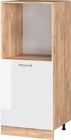 Szafka kuchenna biały wysoki połysk 60x57x143 r-line