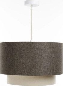 Lampa wisząca ERUTAN DOUBLE RATTAN 50 szara/kremowa