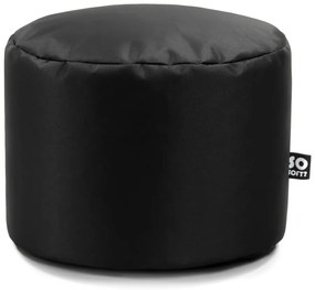 Czarny dziecięcy worek do siedzenia z imitacji skóry Dot M – So Soft?