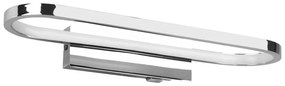 Kinkiet LED w kolorze błyszczącego srebra (dł. 40 cm) Gianni – Trio