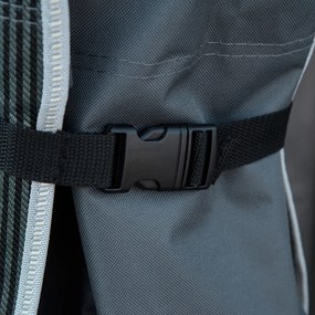 Outsunny Składane łóżko kempingowe z poduszką, 188 x 64,5 x 53 cm, Szary