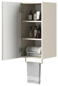 Słupek wiszący Nicole 70 cm z ryflowanym frontem - kaszmir