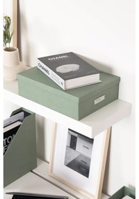 Zielone kartonowe organizery zestaw 5 szt. na dokumenty Holger Canvas Paper Laminate – Bigso