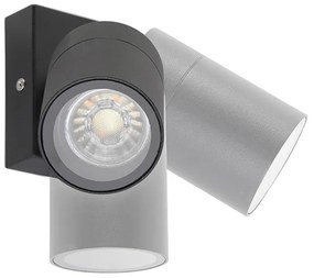 Lampa ścienna zewnętrzna czarna regulowana IP44 - Solo