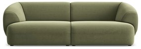 Zielona aksamitna sofa 232 cm Moana – Makamii