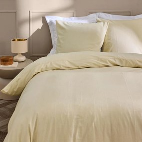 Pościel dwuosobowa w kolorze kości słoniowej 240x220 cm Linella – douceur d'intérieur