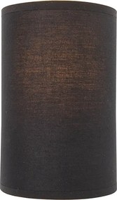 Nowoczesna lampa ścienna czarna i złota - Simple Drum