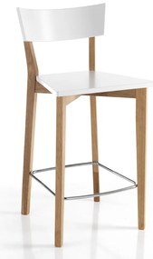 Białe/naturalne hokery zestaw 2 szt. 94 cm Kyra – Tomasucci