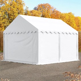 TOOLPORT 3x4m Namiot magazynowy, PVC 800, biały - (2638)