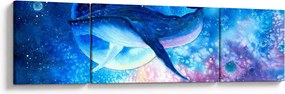 Obraz - Kosmiczny wieloryb (170x50 cm)