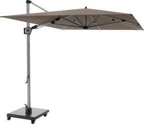 HYPERION 330 x 240 PRESTIGE - luksusowy huśtawkowy parasol ogrodowy z bocznym drążkiem : Kolor parasola - Kávová