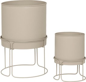 Donice metalowe, 2 sztuki, AZE, Ø 30 cm